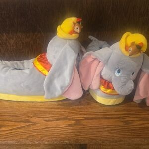 Dinsey Dumbo Plush Slippers with Timothy Hat